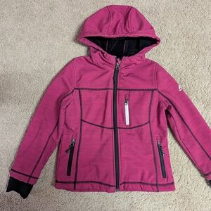 Snozu Pink Kids Jacket with Black Accents